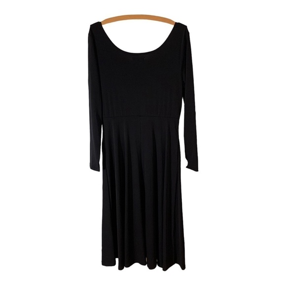 ALFANI Scoop -Neck Long Sleeve Black Maxi Dress - SIZE   S - Picture 1 of 8